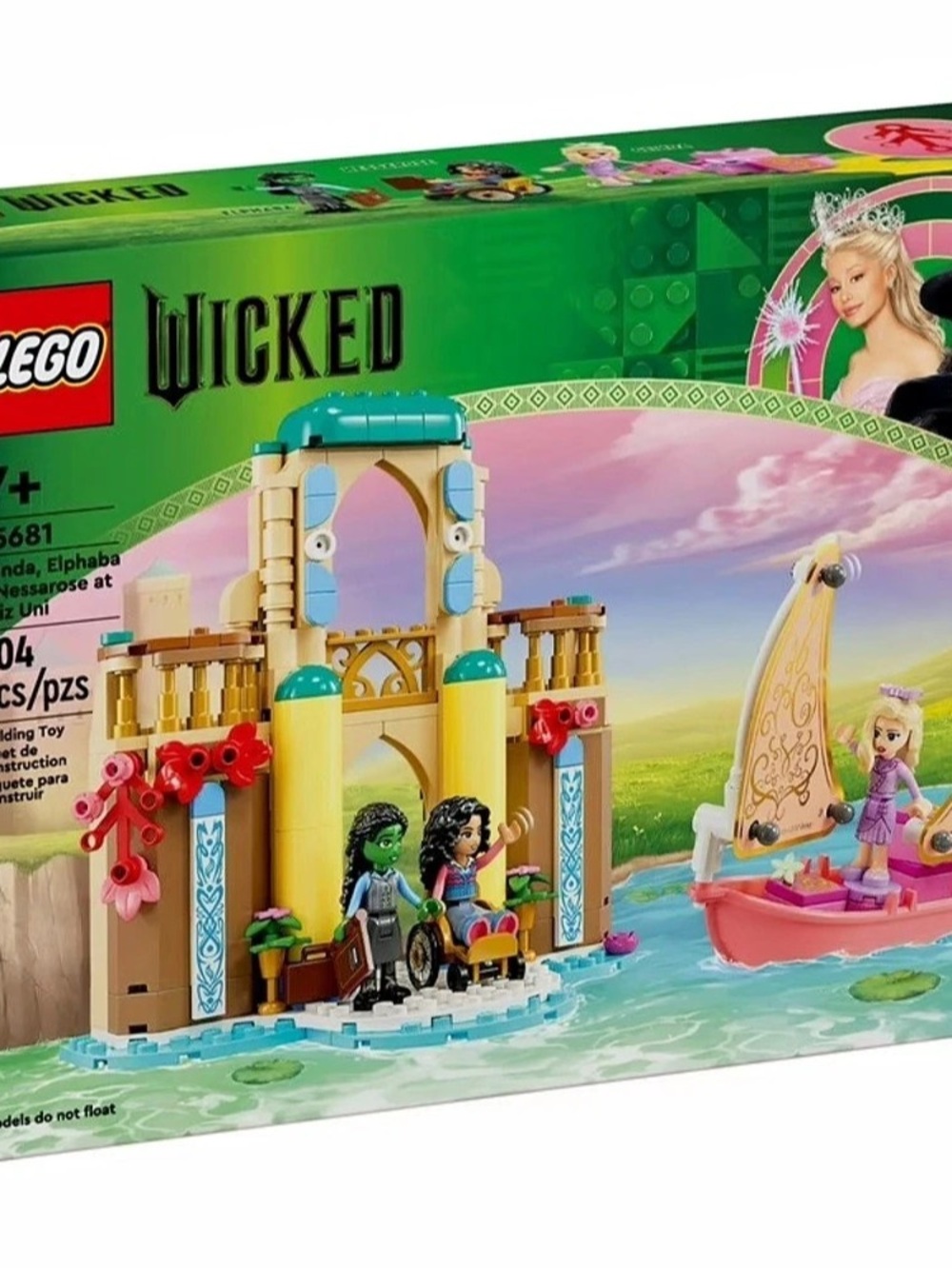 LEGO Glinda, Elphaba & Nessarose at Shiz University Set Green & Pink 304